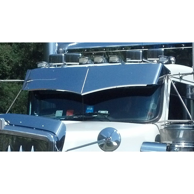 kenworth drop visor installation